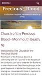 Mobile Screenshot of churchofthepreciousblood.org
