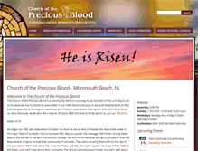 Tablet Screenshot of churchofthepreciousblood.org